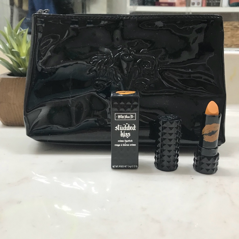 New💄 KVD Studded Lipstick + Make-up Bag